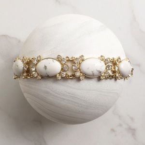 Ann Taylor marble and gold bracelet